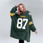 Nfl Green Bay Packers Blanket Hoodie Romeo Doubs 1