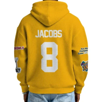 Nfl Green Bay Packers Quarter Zip Waffle Hoodie Josh Jacobs 2