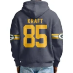 Nfl Green Bay Packers Quarter Zip Waffle Hoodie Tucker Kraft 1