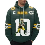 Nfl Green Bay Packers Waffle Hoodie Green Love 1