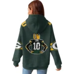 Nfl Green Bay Packers Waffle Hoodie Green Love 1