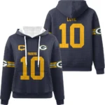 Nfl Green Bay Packers Waffle Hoodie Jordan Love 1