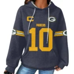 Nfl Green Bay Packers Waffle Hoodie Jordan Love 1