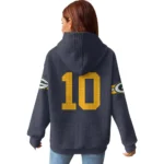 Nfl Green Bay Packers Waffle Hoodie Jordan Love 1