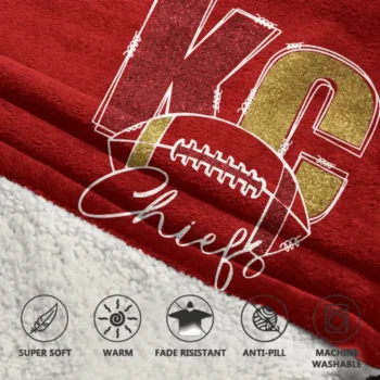 Nfl Kansas City Chiefs Blanket Hoodie 2