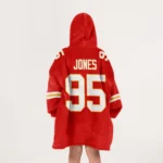 Nfl Kansas City Chiefs Blanket Hoodie Chris Jones 1