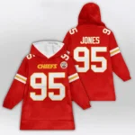 Nfl Kansas City Chiefs Blanket Hoodie Chris Jones 1