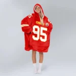 Nfl Kansas City Chiefs Blanket Hoodie Chris Jones 1