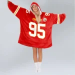 Nfl Kansas City Chiefs Blanket Hoodie Chris Jones 1