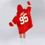 Nfl Kansas City Chiefs Blanket Hoodie Chris Jones 1