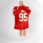 Nfl Kansas City Chiefs Blanket Hoodie Chris Jones 1