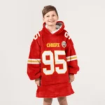 Nfl Kansas City Chiefs Blanket Hoodie Chris Jones 1