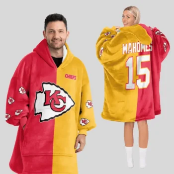 Nfl Kansas City Chiefs Blanket Hoodie Patrick Mahomes 1