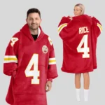 Nfl Kansas City Chiefs Blanket Hoodie Rashee Rice 1