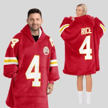 Nfl Kansas City Chiefs Blanket Hoodie Rashee Rice 1