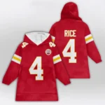 Nfl Kansas City Chiefs Blanket Hoodie Rashee Rice 1