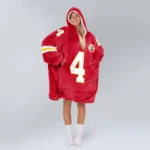 Nfl Kansas City Chiefs Blanket Hoodie Rashee Rice 1