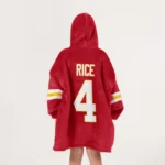 Nfl Kansas City Chiefs Blanket Hoodie Rashee Rice 1