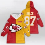 Nfl Kansas City Chiefs Blanket Hoodie Travis Kelce 1