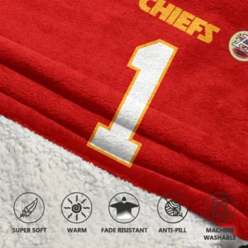 Nfl Kansas City Chiefs Blanket Hoodie Xavier Worthy 2
