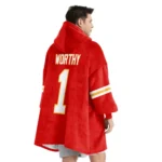 Nfl Kansas City Chiefs Blanket Hoodie Xavier Worthy 1
