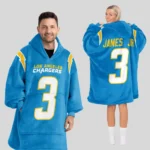 Nfl Los Angeles Chargers Blanket Hoodie Derwin James Jr 1