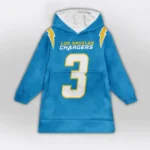 Nfl Los Angeles Chargers Blanket Hoodie Derwin James Jr 1