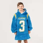 Nfl Los Angeles Chargers Blanket Hoodie Derwin James Jr 1