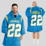 Nfl Los Angeles Chargers Blanket Hoodie Harris 1