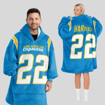 Nfl Los Angeles Chargers Blanket Hoodie Harris 1