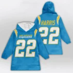 Nfl Los Angeles Chargers Blanket Hoodie Harris 1