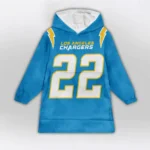Nfl Los Angeles Chargers Blanket Hoodie Harris 1