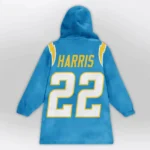 Nfl Los Angeles Chargers Blanket Hoodie Harris 1