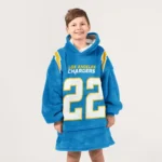 Nfl Los Angeles Chargers Blanket Hoodie Harris 1