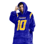 Nfl Los Angeles Chargers Blanket Hoodie Justin Herbert 1