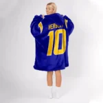 Nfl Los Angeles Chargers Blanket Hoodie Justin Herbert 1