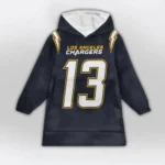 Nfl Los Angeles Chargers Blanket Hoodie Keenan Allen 1