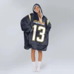 Nfl Los Angeles Chargers Blanket Hoodie Keenan Allen 1