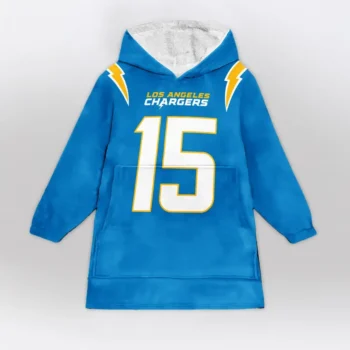 Nfl Los Angeles Chargers Blanket Hoodie Ladd Mcconkey Blue 2