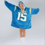 Nfl Los Angeles Chargers Blanket Hoodie Ladd Mcconkey Blue 1