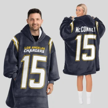 Nfl Los Angeles Chargers Blanket Hoodie Ladd Mcconkey Navy 1