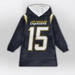 Nfl Los Angeles Chargers Blanket Hoodie Ladd Mcconkey Navy 1