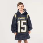 Nfl Los Angeles Chargers Blanket Hoodie Ladd Mcconkey Navy 1