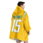 Nfl Los Angeles Chargers Blanket Hoodie Ladd Mcconkey Yellow 1