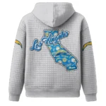 Nfl Los Angeles Chargers Waffle Hoodie Bolt Up 1
