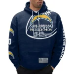 Nfl Los Angeles Chargers Waffle Hoodie Go Chargers 1