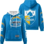 Nfl Los Angeles Chargers Waffle Hoodie Go Chargers Blue 1