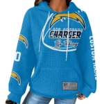 Nfl Los Angeles Chargers Waffle Hoodie Go Chargers Blue 1