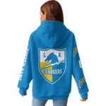 Nfl Los Angeles Chargers Waffle Hoodie Go Chargers Blue 1