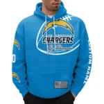 Nfl Los Angeles Chargers Waffle Hoodie Go Chargers Blue 1